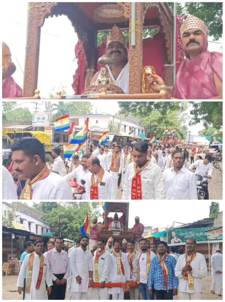 शोभायात्रा के साथ त्रिमूर्ति मंदिर में सिद्धचक्र मंडल विधान की शुरुआत