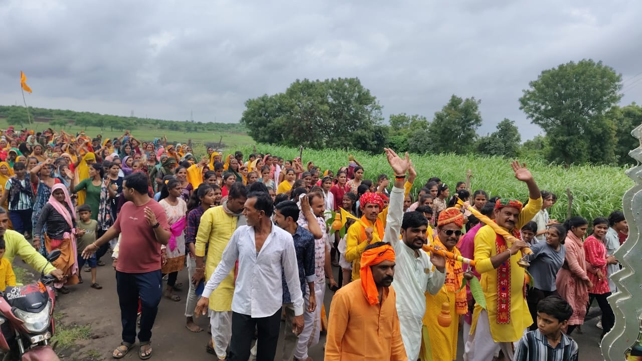 ग्राम मोड़ी से त्रिवेणी संगम पायली तक निकली कांवड़ यात्रा