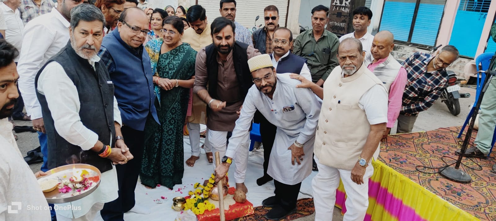 पाइप लाइन का भूमिपूजन कार्यक्रम उज्जैन के वार्ड क्रमांक:24 में डाबरी पीठा, नई सड़क  सुशील श्रीवास-अध्यक्ष  