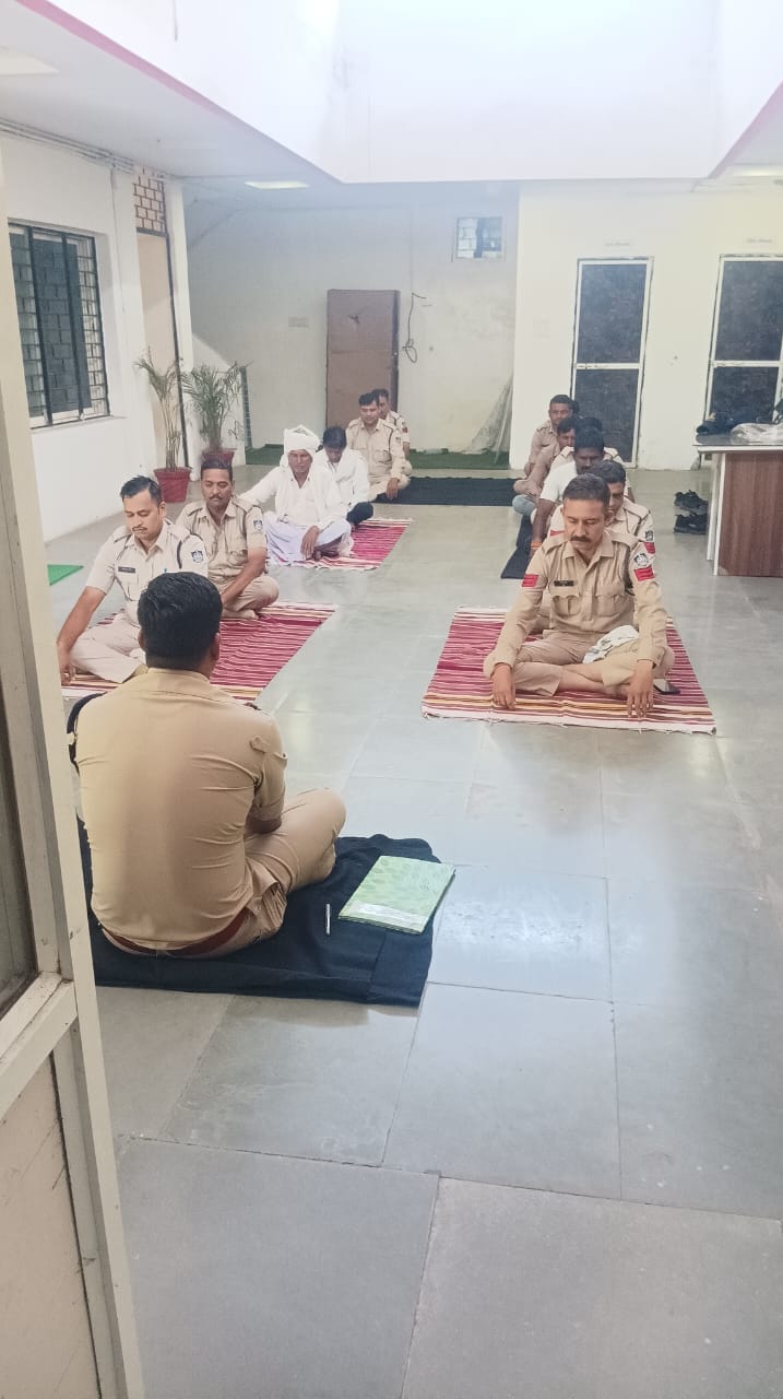 पुलिस विभाग द्वारा हार्टफुलनेस ध्यान सत्र शिविर का किया गया आयोजन