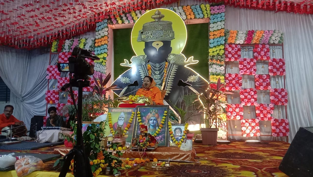 श्री सार्वजनिक विट्ठल मंदिर शिवाजी नगर में भागवत कथा का आयोजन