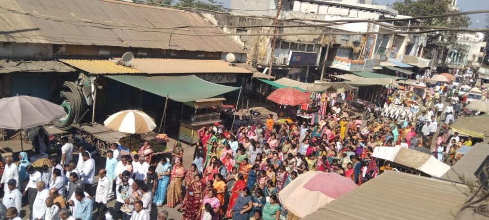 चौधरी समाज खेतिया द्वारा समाज के आराध्य गुरु संत शिरोमणि संत जगनाडे महाराज की 401 की जयंती हर्ष उल्लास से मनाई गई